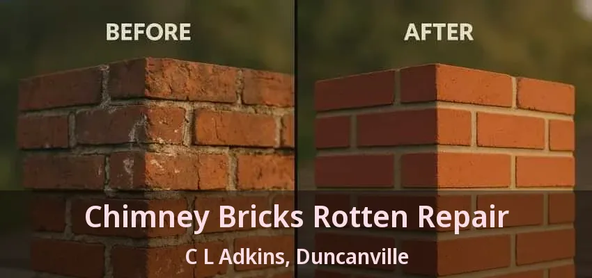 Chimney Bricks Rotten Repair C L Adkins, Duncanville - TX