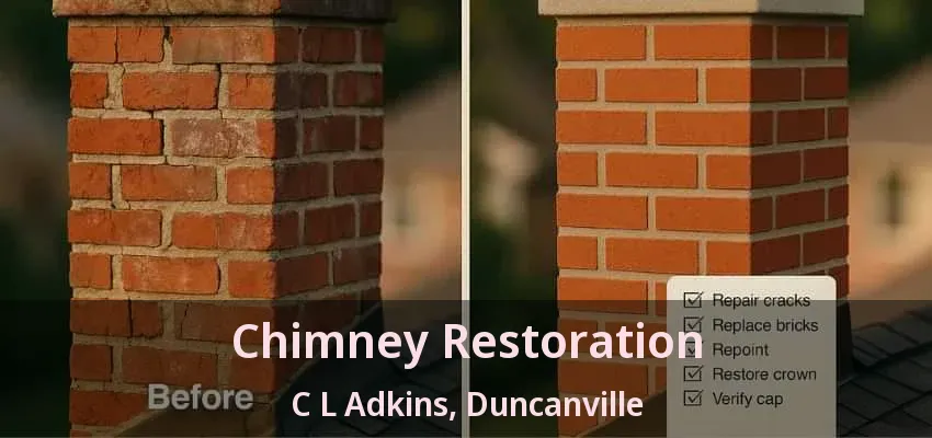 Chimney Restoration C L Adkins, Duncanville - TX