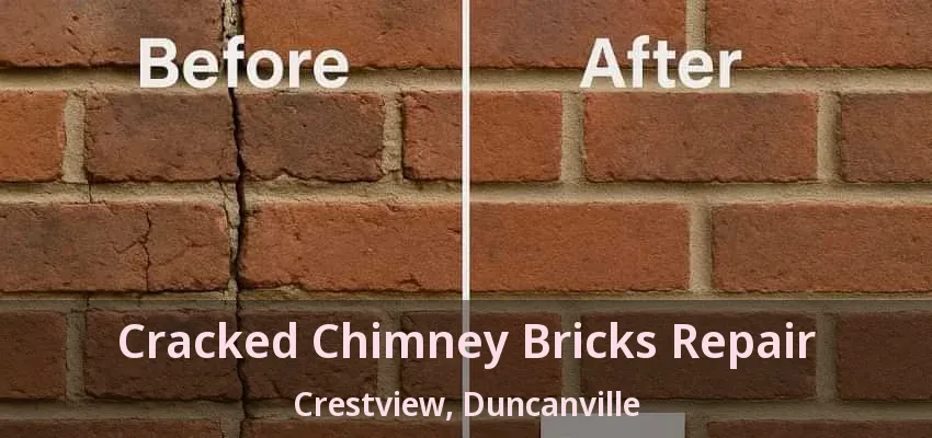 Cracked Chimney Bricks Repair Crestview, Duncanville - TX