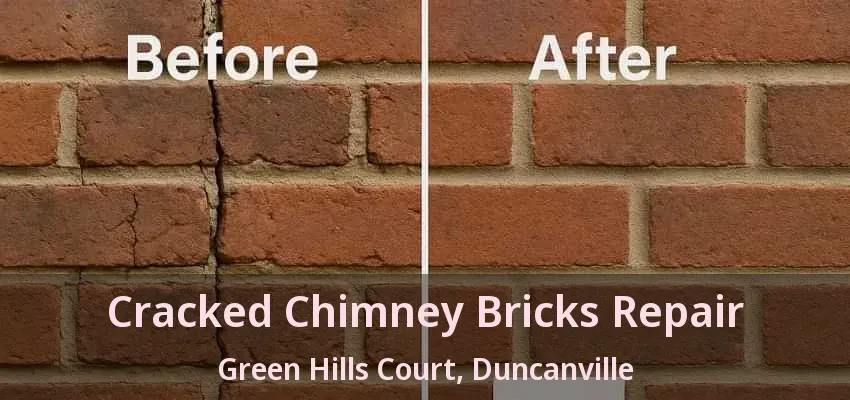 Cracked Chimney Bricks Repair Green Hills Court, Duncanville - TX