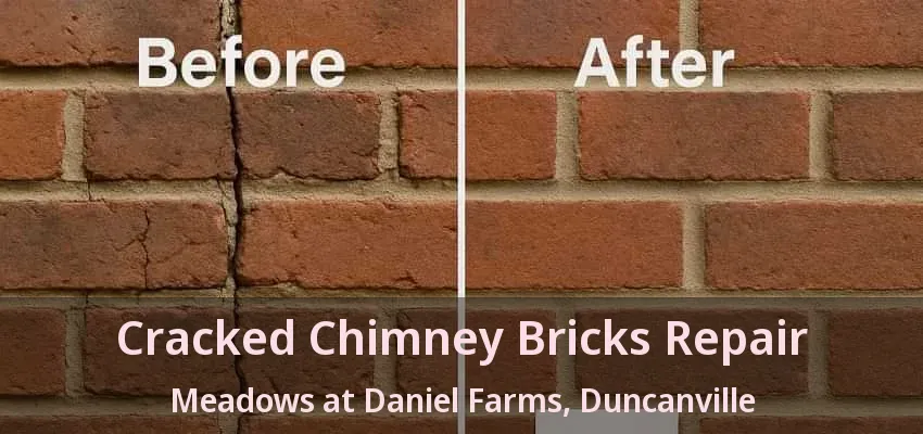 Cracked Chimney Bricks Repair Meadows at Daniel Farms, Duncanville - TX