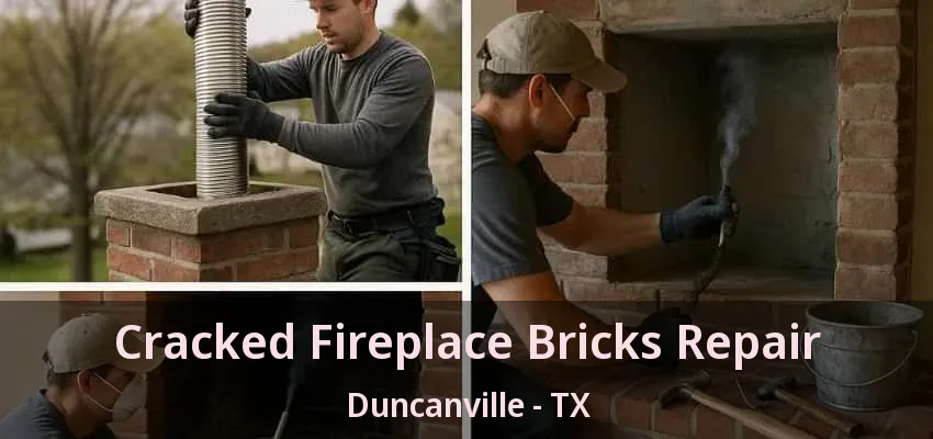 Cracked Fireplace Bricks Repair Duncanville - TX