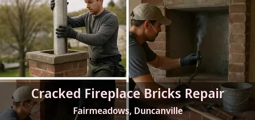 Cracked Fireplace Bricks Repair Fairmeadows, Duncanville - TX