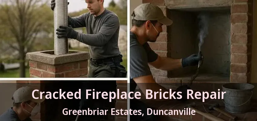 Cracked Fireplace Bricks Repair Greenbriar Estates, Duncanville - TX