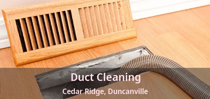 Duct Cleaning Cedar Ridge, Duncanville - TX