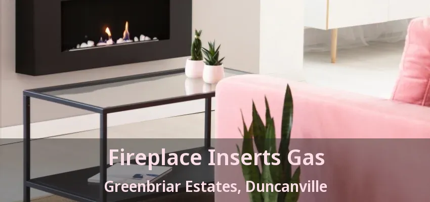 Fireplace Inserts Gas Greenbriar Estates, Duncanville - TX