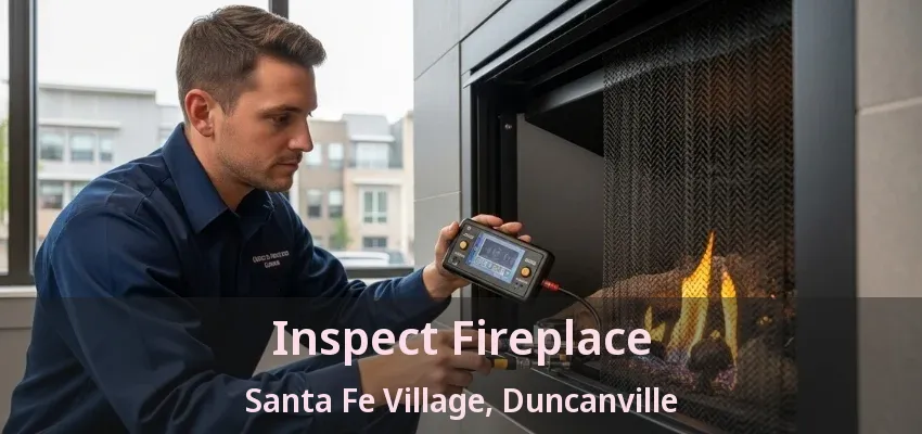 Inspect Fireplace Santa Fe Village, Duncanville - TX