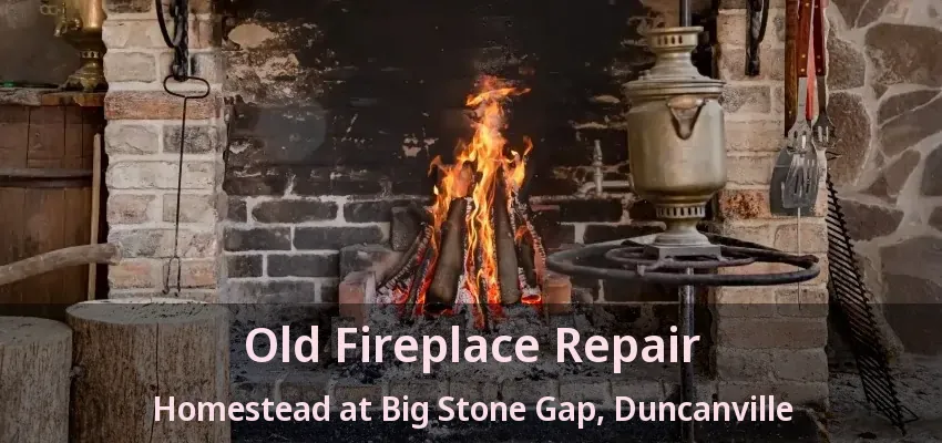Old Fireplace Repair Homestead at Big Stone Gap, Duncanville - TX