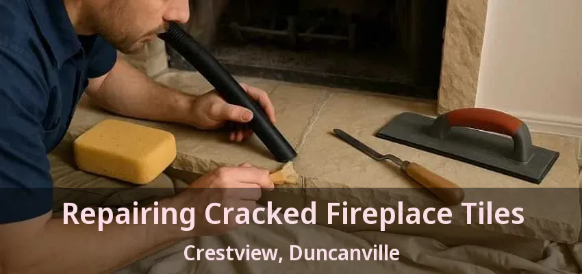 Repairing Cracked Fireplace Tiles Crestview, Duncanville - TX