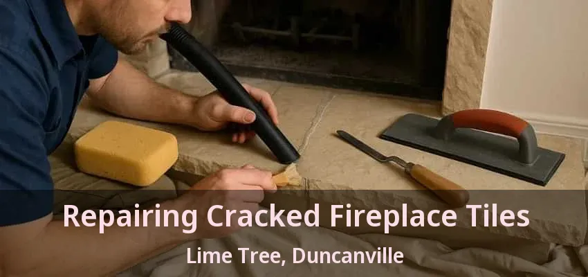 Repairing Cracked Fireplace Tiles Lime Tree, Duncanville - TX