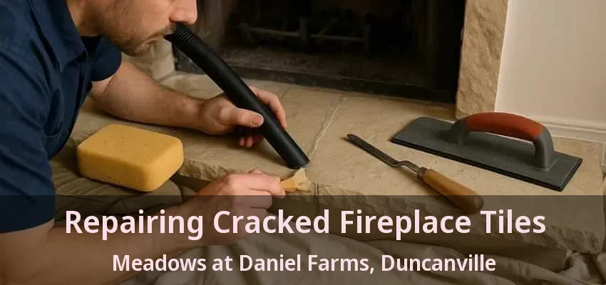 Repairing Cracked Fireplace Tiles Meadows at Daniel Farms, Duncanville - TX